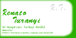 renato turanyi business card
